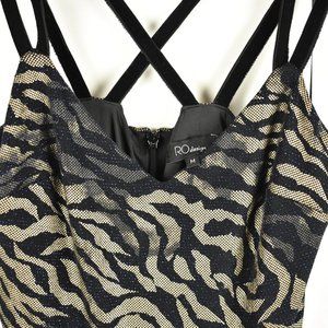 RO Design Cross Back Lace Mini Dress Size M